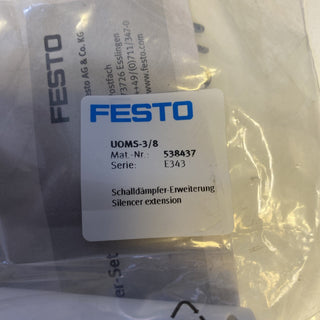 Festo 538437 UOMS-3/8 Schalldämpfer-Erweiterung – NEU & OVP2