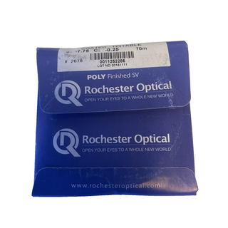 Rochester Optical Romco Poly Einstärkengläser tönbar S:-7.75 C:-1.25 70mm Neu2
