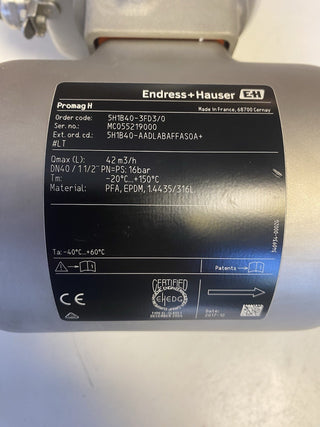 Endress+Hauser Proline Promag H 100 | DN40 1 1/2" | 5H1B40
