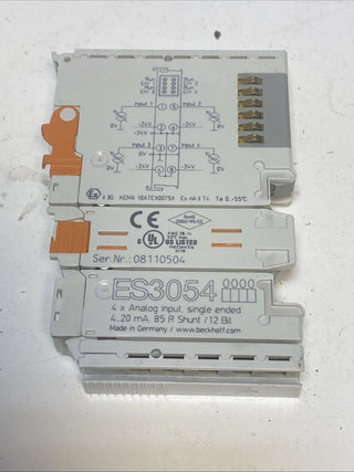 Beckhoff ES3054 EtherCAT-Klemme, 4-Kanal-Analog-Eingang, 4-20 mA1