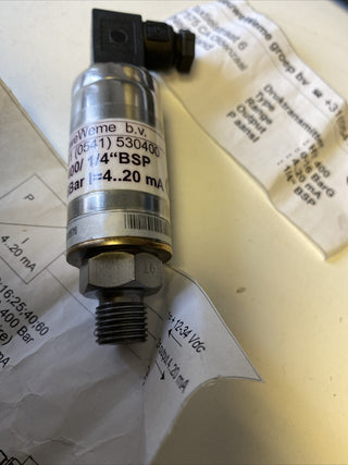 NieuweWeme HT 400 Drucktransmitter | 0-16 bar | 1/4" BSP | NEU12