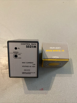 Oriental Motor SS21M Speed Control Pack + PAVR-20KY Potentiometer - NEU