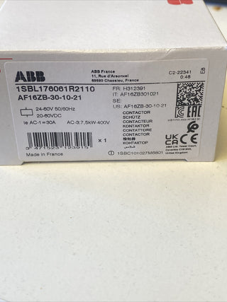 ABB Leistungsschütz AF16ZB-30-10-21 | 1SBL176061R2110 | 24-60V AC/DC | NEU & OVP2