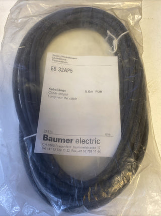 BAUMER ELECTRIC ES 32AP5 Induktiver Näherungsschalter M12 PNP NO NEU2