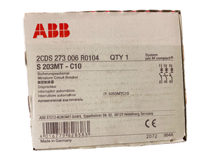 ABB S203MT-C10 Sicherungsautomat | 3-polig | 10A | C-Charakteristik | NEU & OVP0
