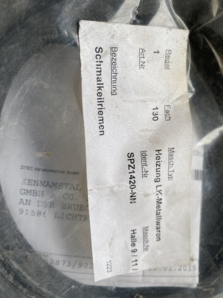 5x Keilriemen SPZ 1420 Lw Schmalkeilriemen 9,7 x 8 mm – Hochleistung – NEU & OVP1
