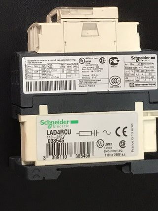 Schneider Electric lc1d09 m7 TeSys D AC Schütz 3P, 440 V 9 A 3, 220 VAC Spule3