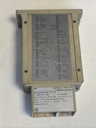 Hartmann & Braun 11341-0-7111005 TEU 320 - UMP Messumformer / Transducer0