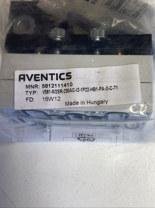 Aventics 5812111410 Wegeventil ISO 2 – 5/2-SR-230AC – NEU & OVP1