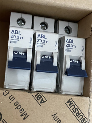 3X ABL Sursum Z0,3T1 Leitungsschutzschalter, Sicherungsautomat 230/400V0