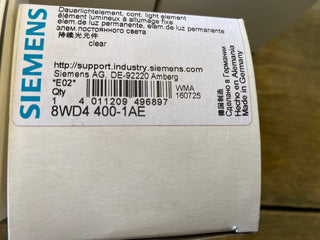 Siemens 8WD4400-1AE Signalsäule Dauerlichtelement Klar 12-230V AC/DC – NEU & OVP0
