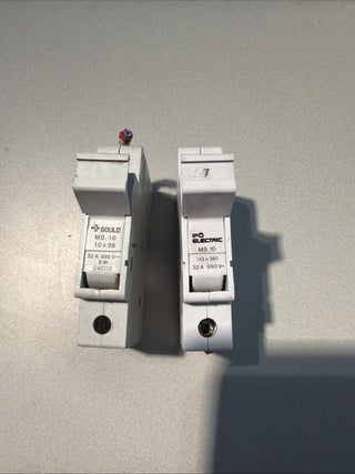 2x DF Electric PMF 10x38 Zylindersicherungshalter 32A 690V 480032 DIN gebraucht6