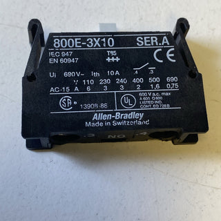 10x Allen Bradley 800E-3X10 Ser.a Contact Block2