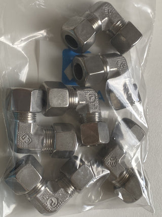 Posten Parker Edelstahl Winkel Verschraubung Konvolut 50-70 Stk. Neu Sonstige1