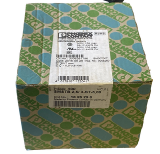 100x Phoenix Contact SMSTB 2,5/ 3-ST-5,08 (Artikelnummer: 1826296) – NEU & OVP