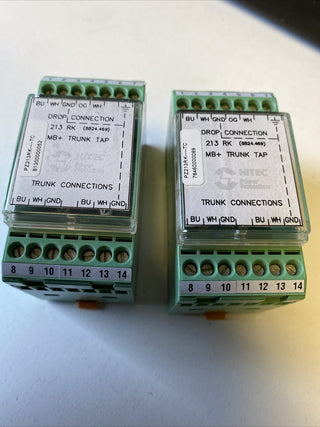 2x PHOENIX CONTACT PZ213RK-TC | Modbus Plus MB+ Trunk Tap | Gebraucht1