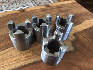 4x KTR ROTEX 19 Kupplungsnabe Stahl 020195102400 | Bohrung Ø 24mm H7 Nut3