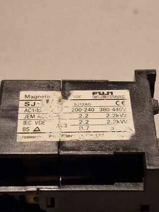 1x Fuji Electric SJ-0G Schützeinheit Kleinschütz Mini-Schütz #2 gebraucht6