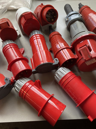 14x MENNEKES Industriestecker CEE-Stecker Posten Konvolut 16A / 32A GEBRAUCHT0