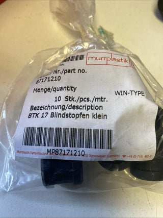 10x Murrplastik BTK 17 Blindtülle (klein) | Art.-Nr. 87171210 | OVP