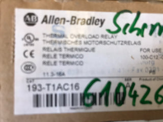 Allen-Bradley 193-T1AC16 Motorschutzrelais – OVP & NEU1
