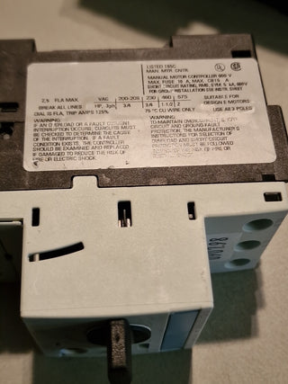 Siemens Sirius 3RV1421-1CA10  Leitungsschalter #112