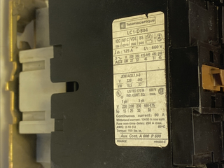 Telemecanique Schneider LC1 D80 4-polig Leistungsschütz 125A 220V AC (LC1D80004M1