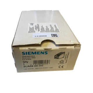 Siemens 3UA59 00-0G Thermisches Überlastrelais | 0,4 - 0,63 A | NEU & OVP0