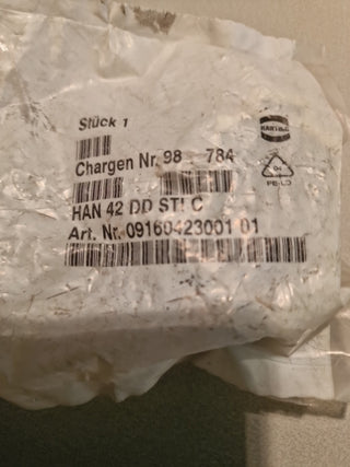 Harting 09160423001 HAN 42DD-STI-C Stiftkontakt Einsatz 42-polig neu0