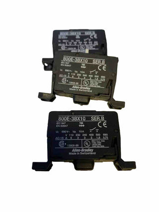 3X Allen-Bradley Kontaktelement 800E-3BX10 contact block NO Serie B2
