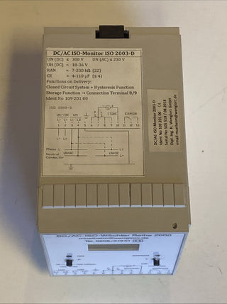 ISO 2003-D 10920100 DC/AC Iso-Wächter neu2