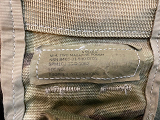 3x MOLLE 2-Magazin Munitionstasche, 5.56mm, NSN 8465-01-580-0701, MultiCam3