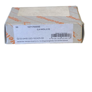 50x Weidmüller 1071700000 Querverbinder Q 4 WDL 2.5S – NEU & OVP1