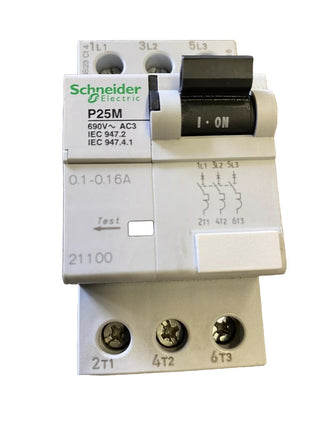 SCHNEIDER ELECTRIC MOTORSCHUTZSCHALTER P25M, 3P, 18A, SCHUTZ F. WECHSEL-/DREHSTR0