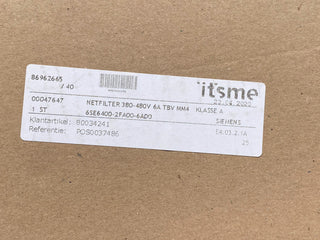 SIEMENS MICROMASTER 4 EMV-Filter 6SE6400-2FA00-6AD0 6A 380-480V Klasse A Neu2