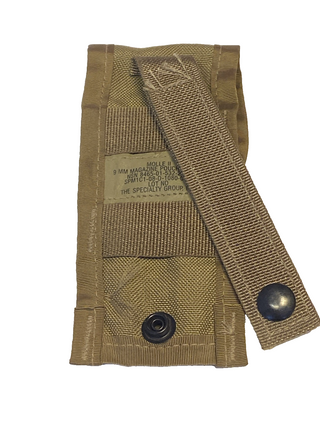 USMC MOLLE 2-Magazine Ammunition Pouch, NSN 8465-01-532-2304 (Coyote Brown)3