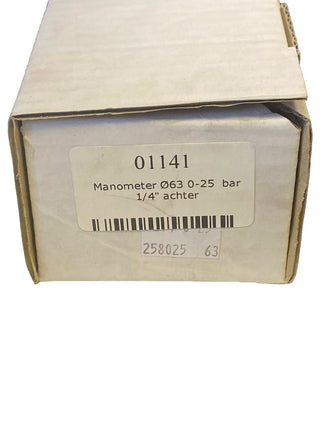 NEU Manometer waagerecht (CrNi/Ms) Ø 100mm, 0-25 bar | G 1/2" Edelstahl/Messing4