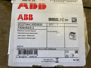 ABB Stotz S&J Fehlerstromschutzschalter F404A63/0.3 (1er)0