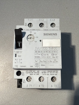 Siemens 3VU1300-1MF00 Leistungschalter für Motorschutz 1NO + 1N 25A ,415V-690V8