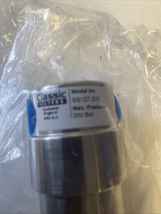 Edelstahl Hochdruck-Filtergehäuse SS127.201 – 1/4" NPT – 350 bar – NEU2
