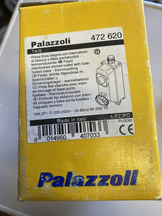 Palazzoli 472620 Wandsteckdose 16A 2P+E 230V IP67 – TAIS Serie2