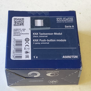 Jung A5092TSM KNX Tastsensor-Modul Universal 2fach F50 AS/A – neu mit OVP1