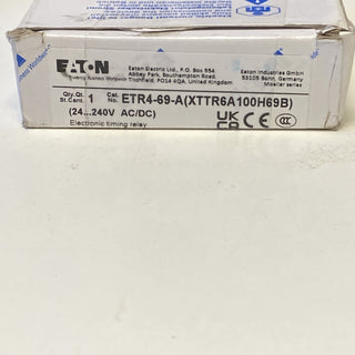 Eaton ETR4-69-A Zeitrelais , 031891  24…240V AC/DC. Neu&OVP2