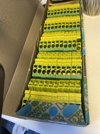 50x Phoenix Contact 3038147 Zugfeder-Schutzleiterklemme STS 6-PE STS6PE5