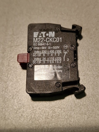 4x Eaton M22-CKC01 Kontaktelement, Bodenbefestigung, 1 Ö (2163871