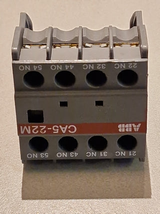 ABB CA5-22M Hilfskontaktblock 1SBN010040R1122 Hilfsschalterblock 2S/2Ö Gebraucht3