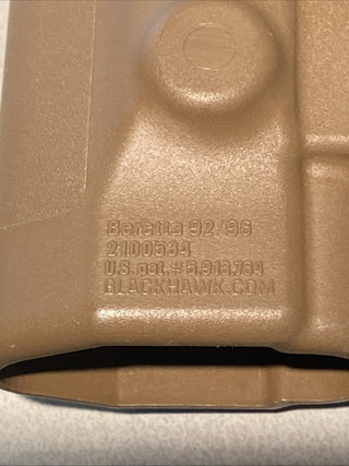 BLACKHAWK CQC 2100534 BERETTA 92 / 96 Halfter Rechtshänder Coyote Braun USMC REA