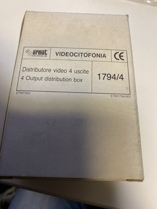 Urmet 1794/4A - Videoverteiler mit vier Ausgängen für Koaxialsysteme1