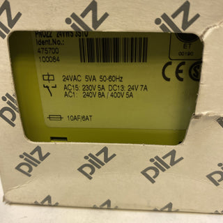 Pilz PNOZ 2 Sicherheitsrelais – 24VAC – Art. 4757000
