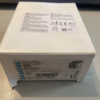 Siemens 3RT1025-1BB40 SIRIUS Leistungsschütz 7,5kW / 24V DC – Neu